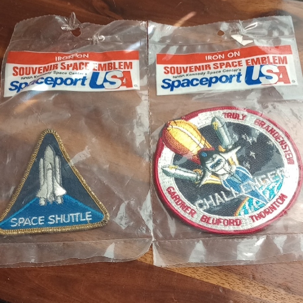 Space Shuttle and Challenger Iron On Patches